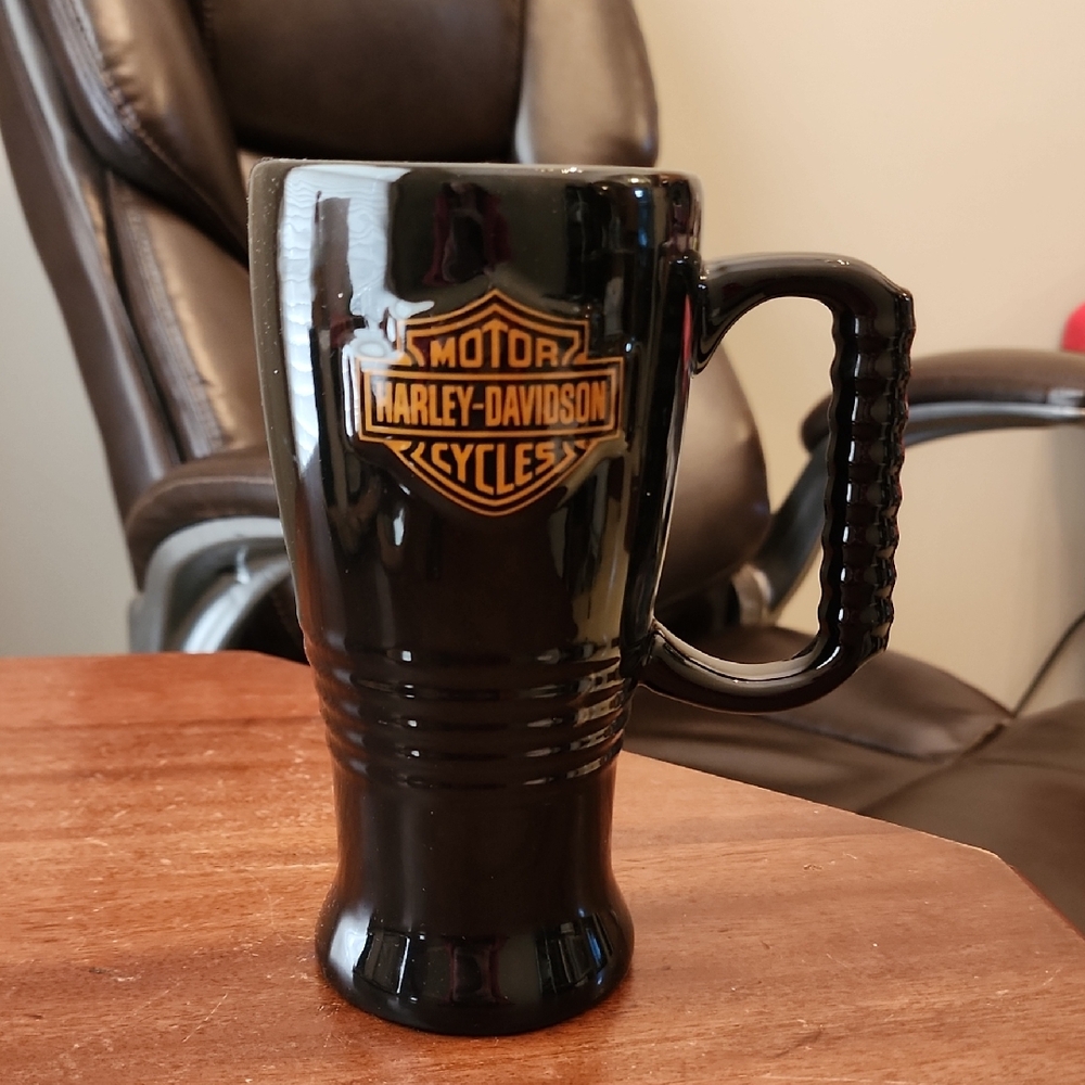 RARE Vintage Harley Davidson Coffee Mug Heavy MINT Collectible